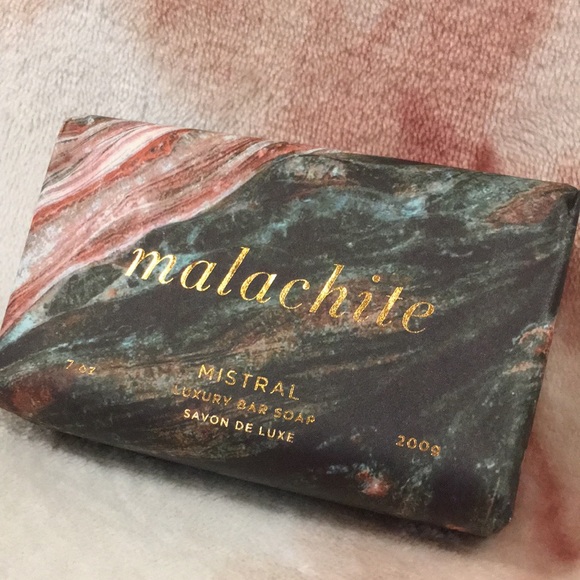 Mistral Malachite Scented Luxury Hand Soap NWT Large 7 oz Bar France - Picture 2 of 8